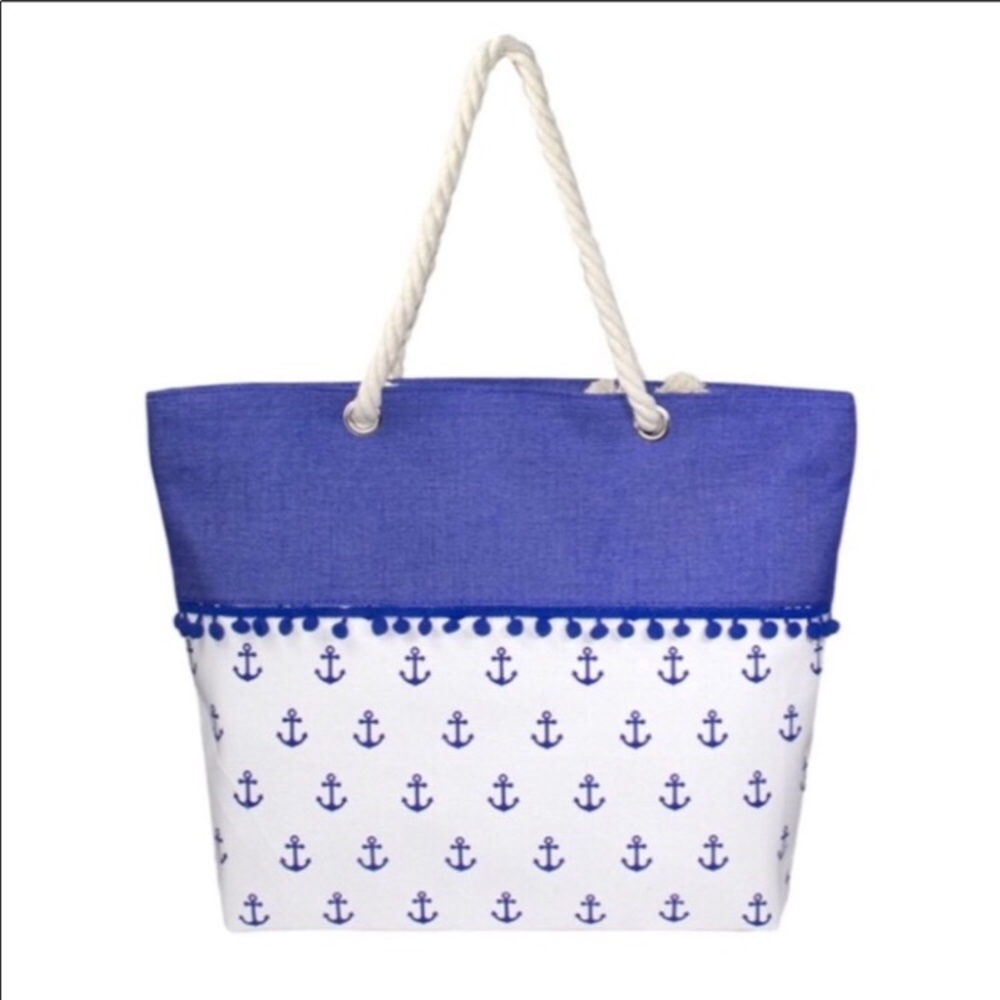 anchor Pom Pom tote
